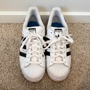Adidas Classic White and Black Sneakers